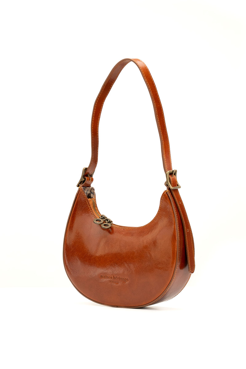 Bolso de hombro Jessie Vintage - Camel