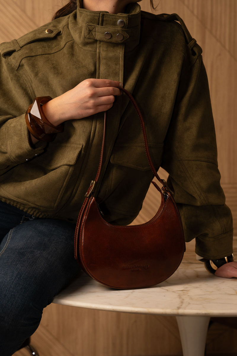 Sac Porté-Épaule Jessie Vintage - Marron