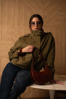 Sac Porté-Épaule Jessie Vintage - Marron