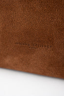 Karen Suede Bowling Bag - Brown