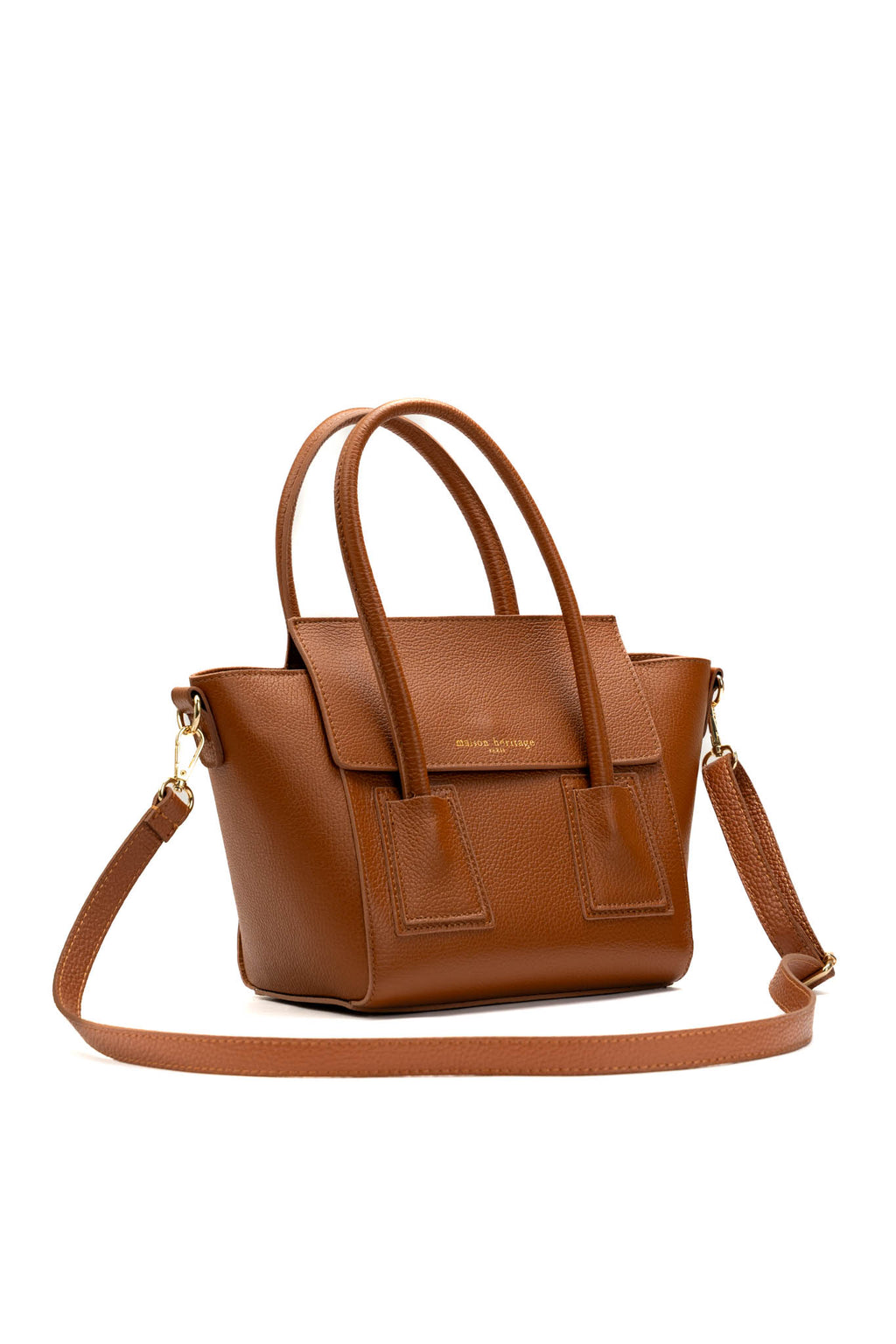 Borsa a mano Lazzo - Cammello