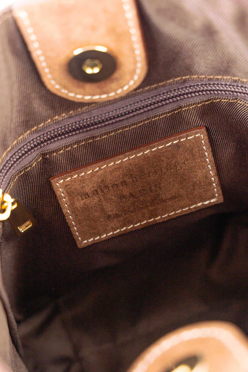 Bolso de hombro Leyla - Marrón