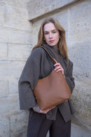 Sac Porté-Épaule Lok - Camel Fonce