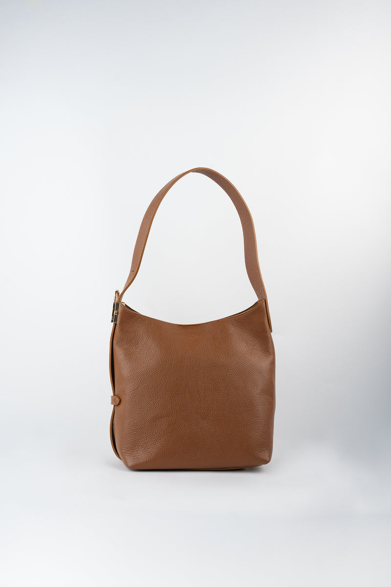 Sac Porté-Épaule Lok - Camel Fonce