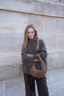 Bolso de hombro Lyra - Marrón