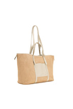Sac Porté-Épaule Malta Paille - Blanc Casse