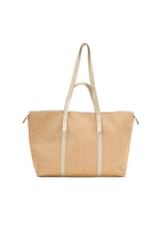 Sac Porté-Épaule Malta Paille - Blanc Casse
