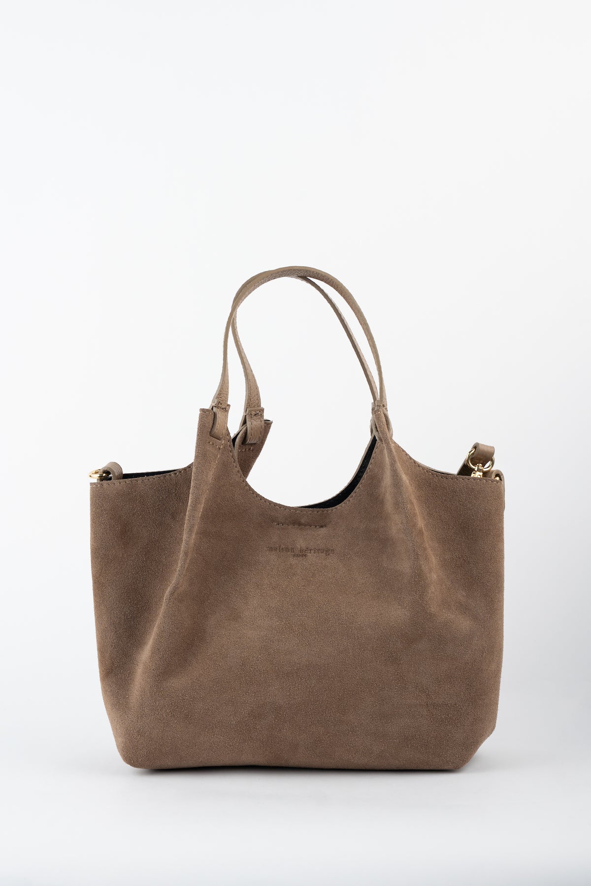 Sac Porté-Épaule Mini Ceto Suede - Taupe