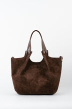 Sac Porté-Épaule Mini Ceto Suede - Marron