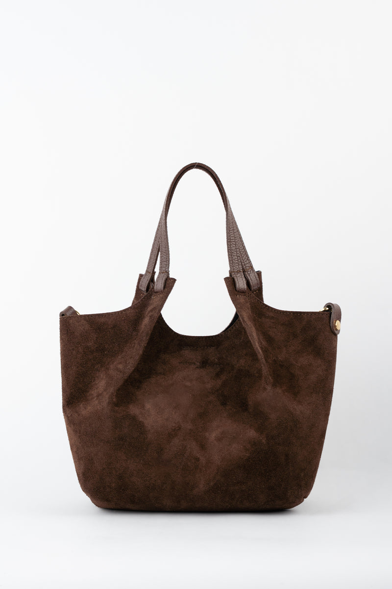 Bolso de hombro Mini Ceto de ante - Marrón