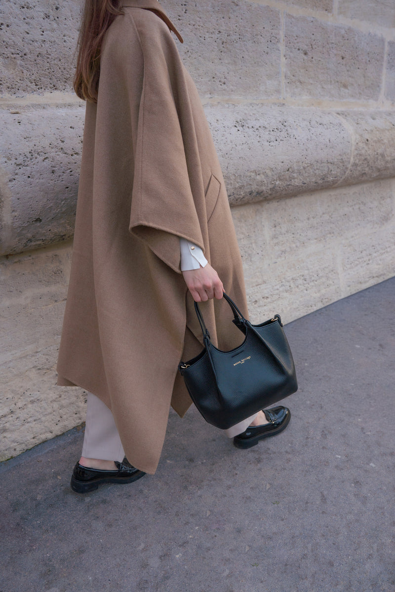 Bolso de hombro Mini Ceto de ante - Negro