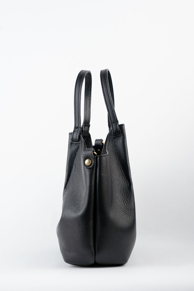 Bolso de hombro Mini Ceto de ante - Negro