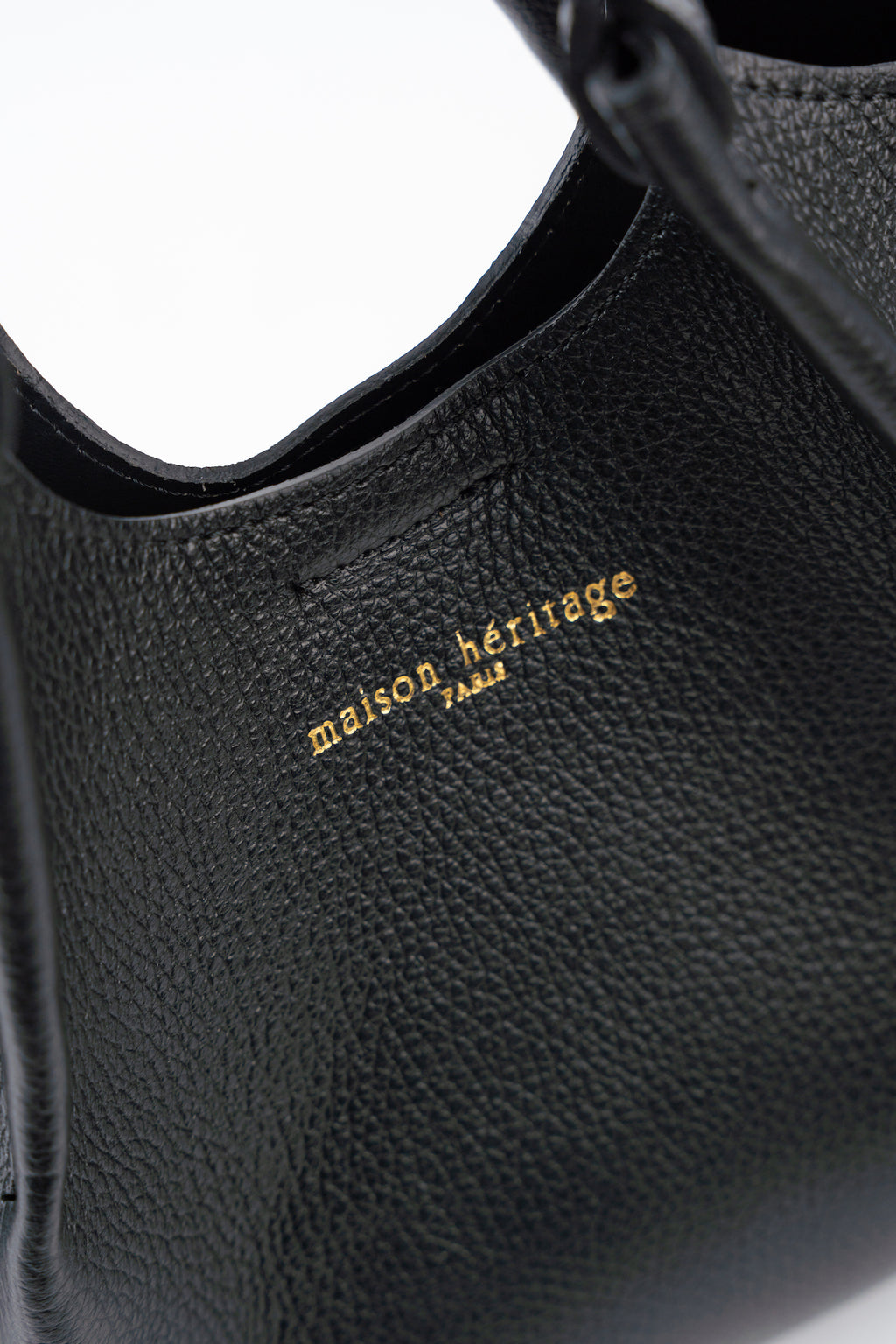 Sac Porté-Épaule Mini Ceto Suede - Noir