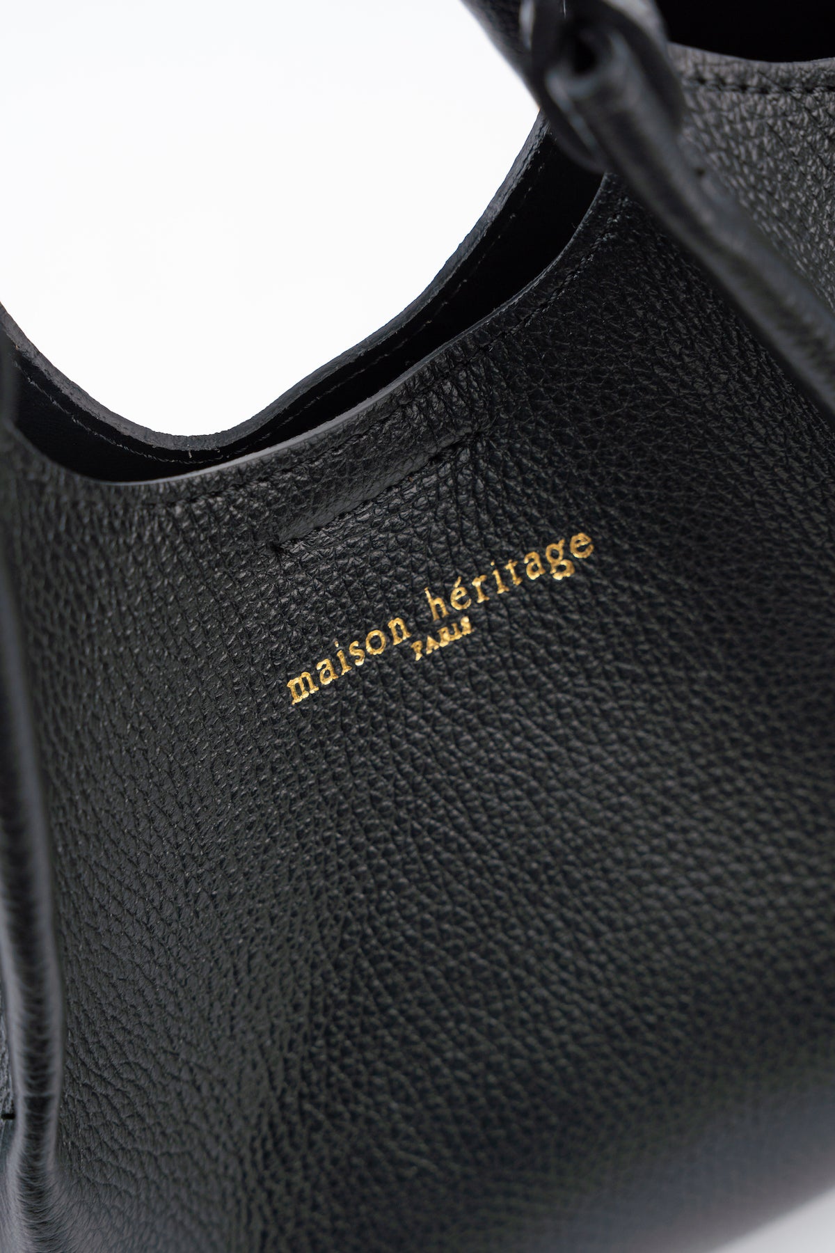 Sac Porté-Épaule Mini Ceto Suede - Noir
