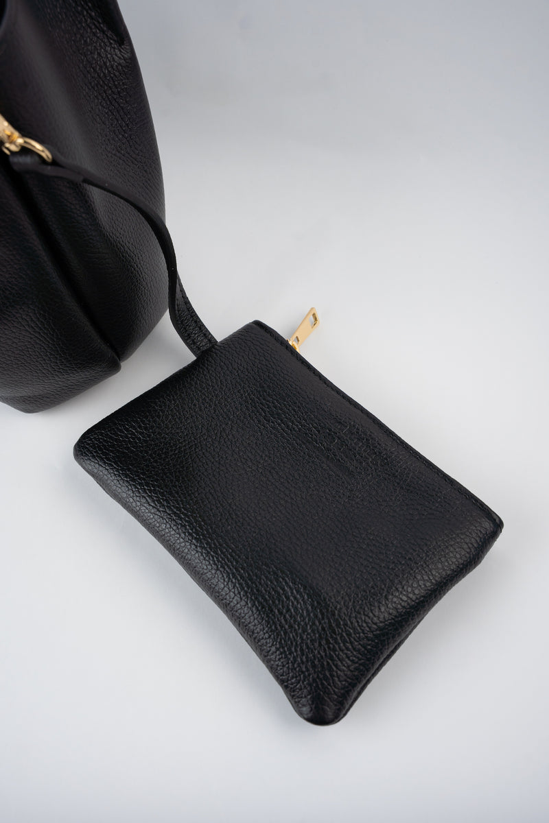 Bolso de hombro Mini Ceto de ante - Negro