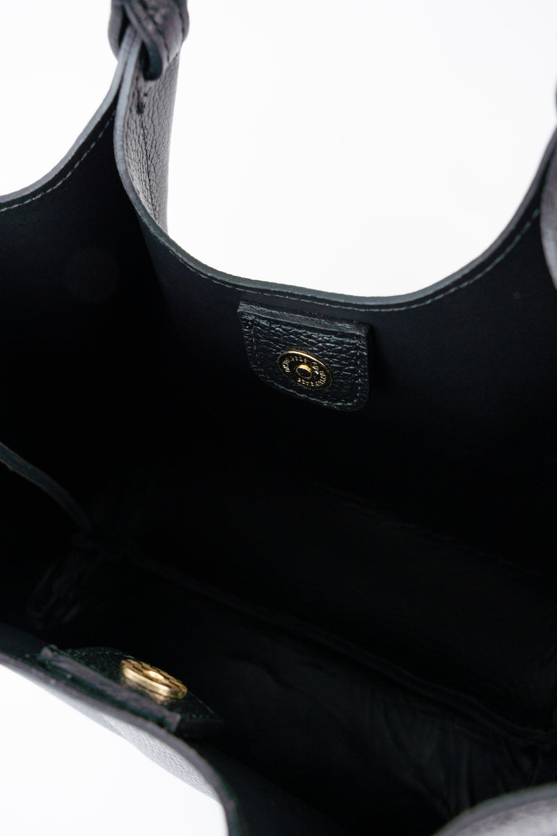 Bolso de hombro Mini Ceto de ante - Negro