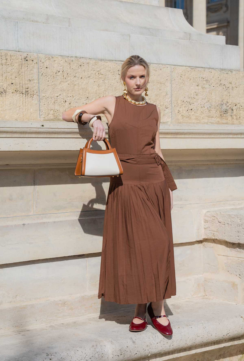 Sac A Main Milano - Beige / Camel