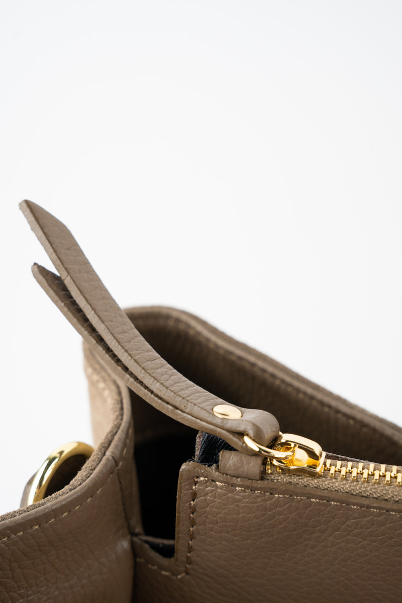 Bolso tote Milia de ante - Gris topo