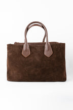 Sac Cabas Milia Suede - Marron