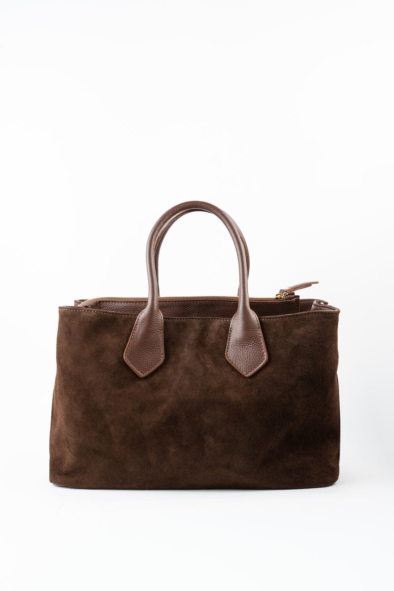 Sac Cabas Milia Suede - Marron