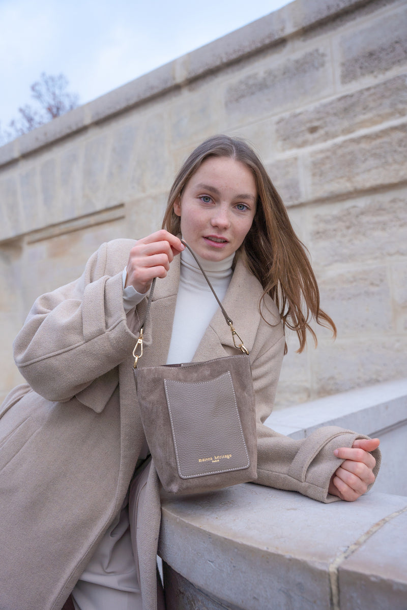 Mini Leyla Shoulder Bag - Taupe
