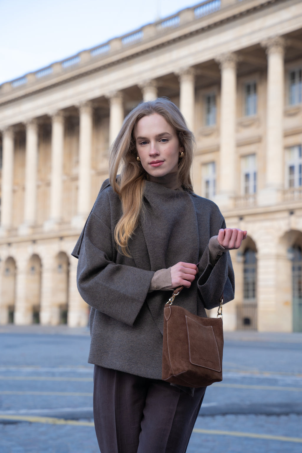 Sac Porté-Épaule Mini Leyla - Marron