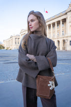 Sac Porté-Épaule Mini Leyla - Marron