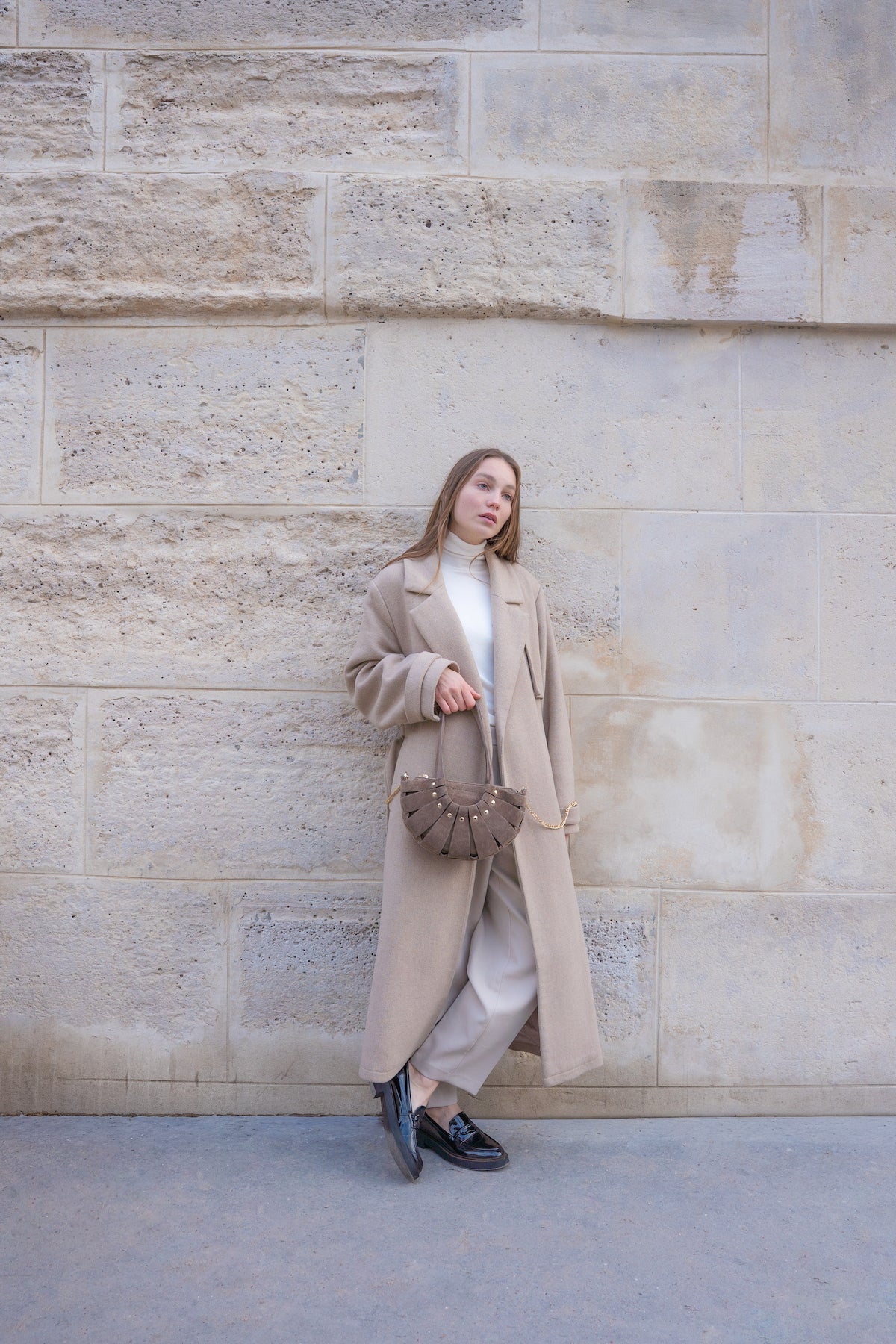 Sac À Main Mini Sparti Suede - Taupe