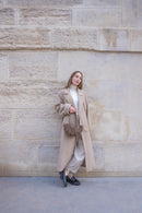 Mini Sparti Suede Handbag - Taupe