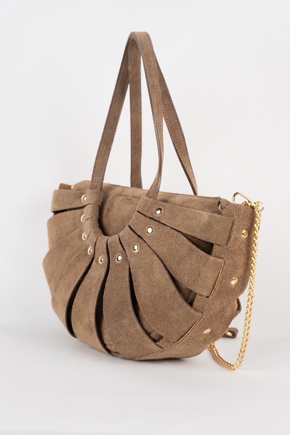 Sac À Main Mini Sparti Suede - Taupe