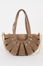 Sac À Main Mini Sparti Suede - Taupe