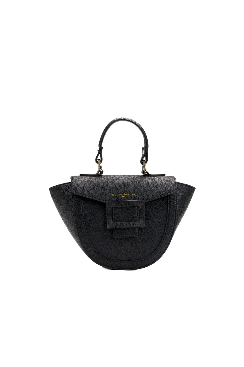 Mini Votti Graine Handbag - Black