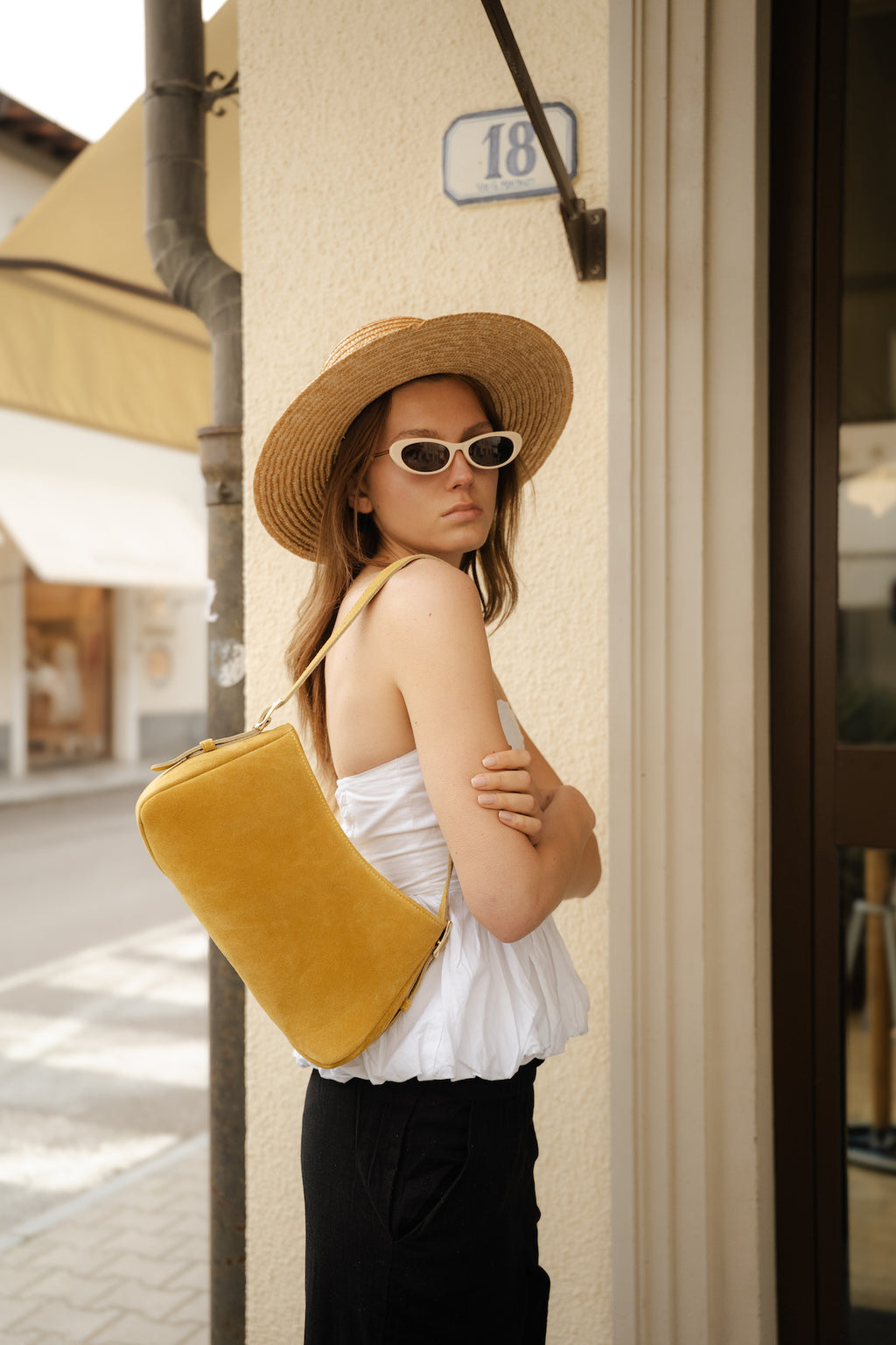 Sac Porte Epaule Napoli - Jaune