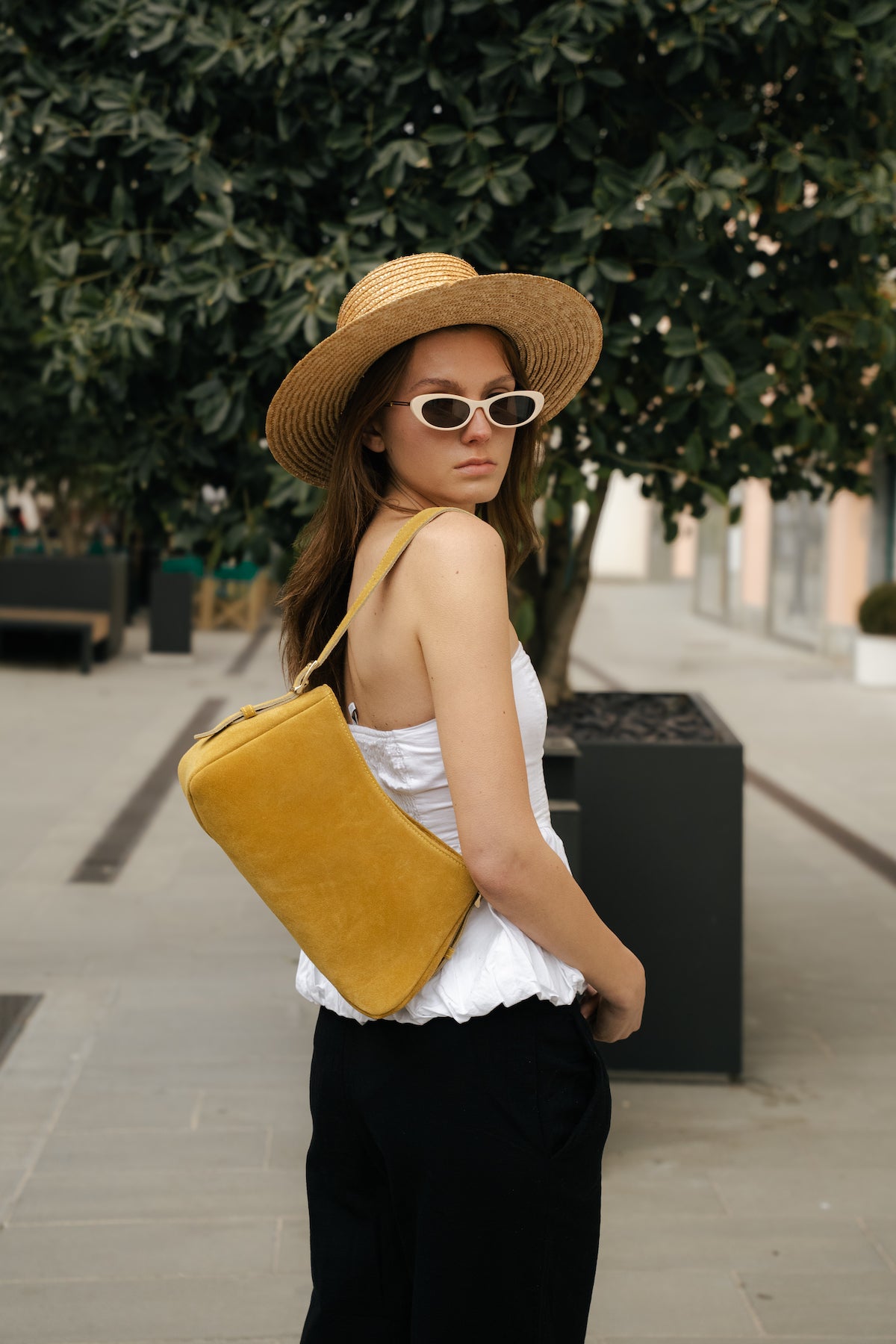 Sac Porte Epaule Napoli - Jaune
