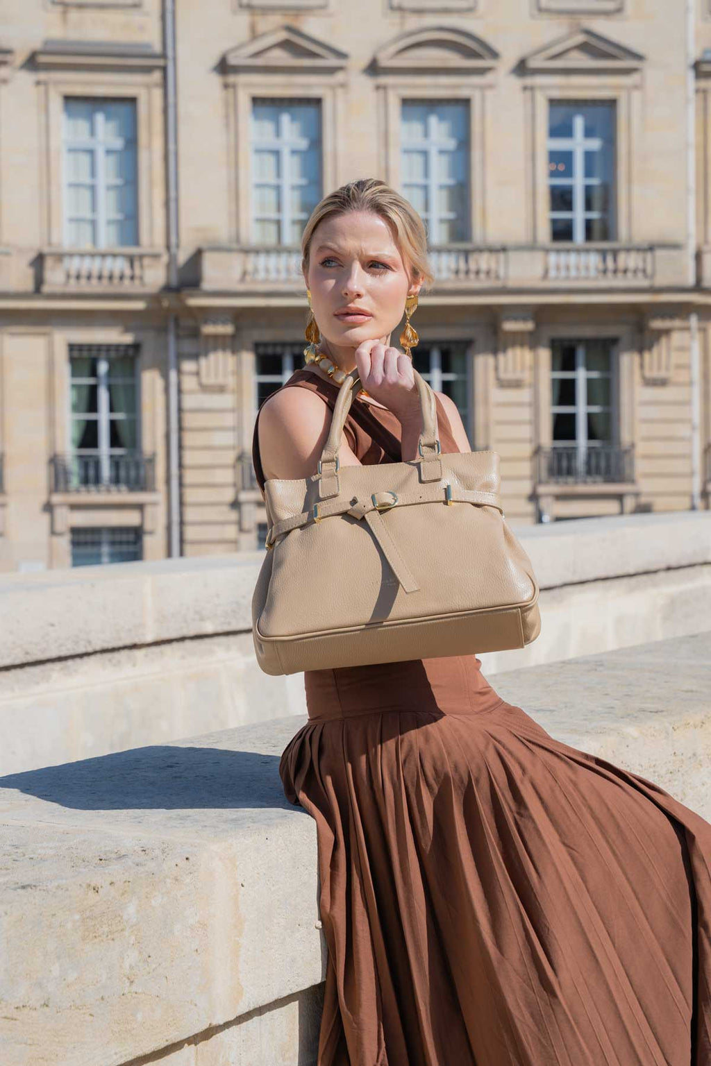 Sac A Main Nara - Taupe
