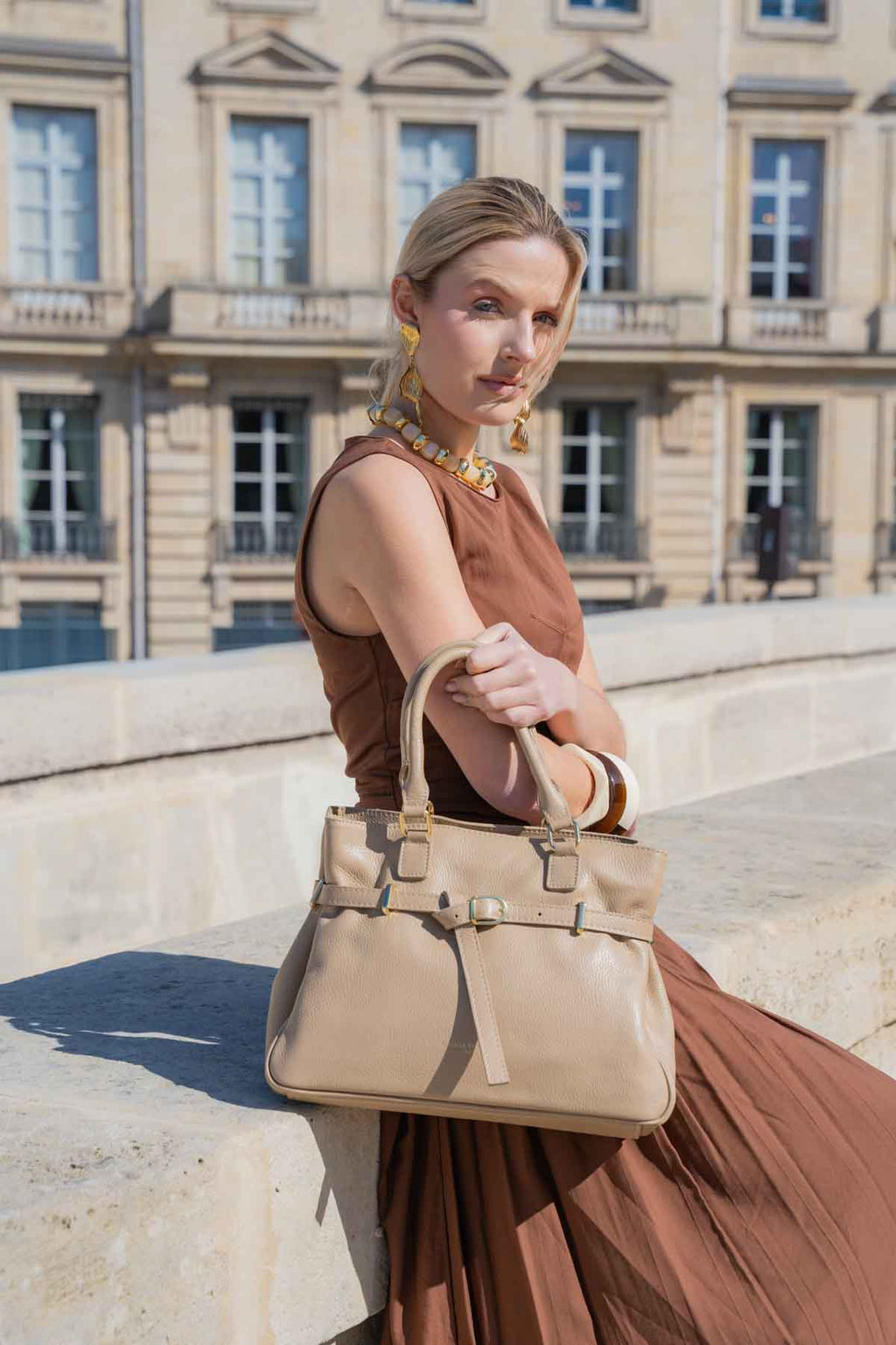 Sac A Main Nara - Taupe