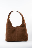 Bolso de hombro Nord de ante - Marrón