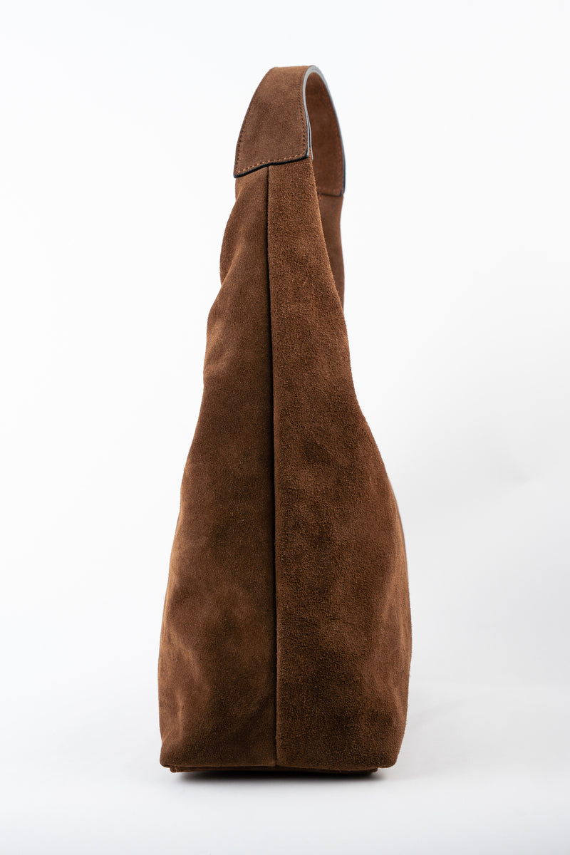 Bolso de hombro Nord de ante - Marrón