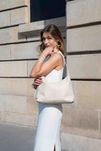 Borsa a spalla Onda - Bianco sporco
