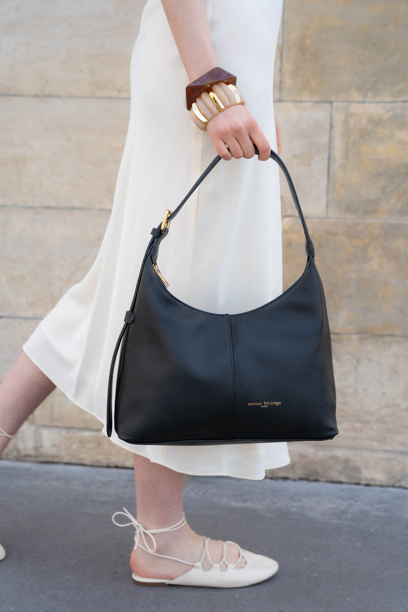 Bolso de hombro Onda - Negro