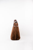 Sac À Main Prun Suede - Marron