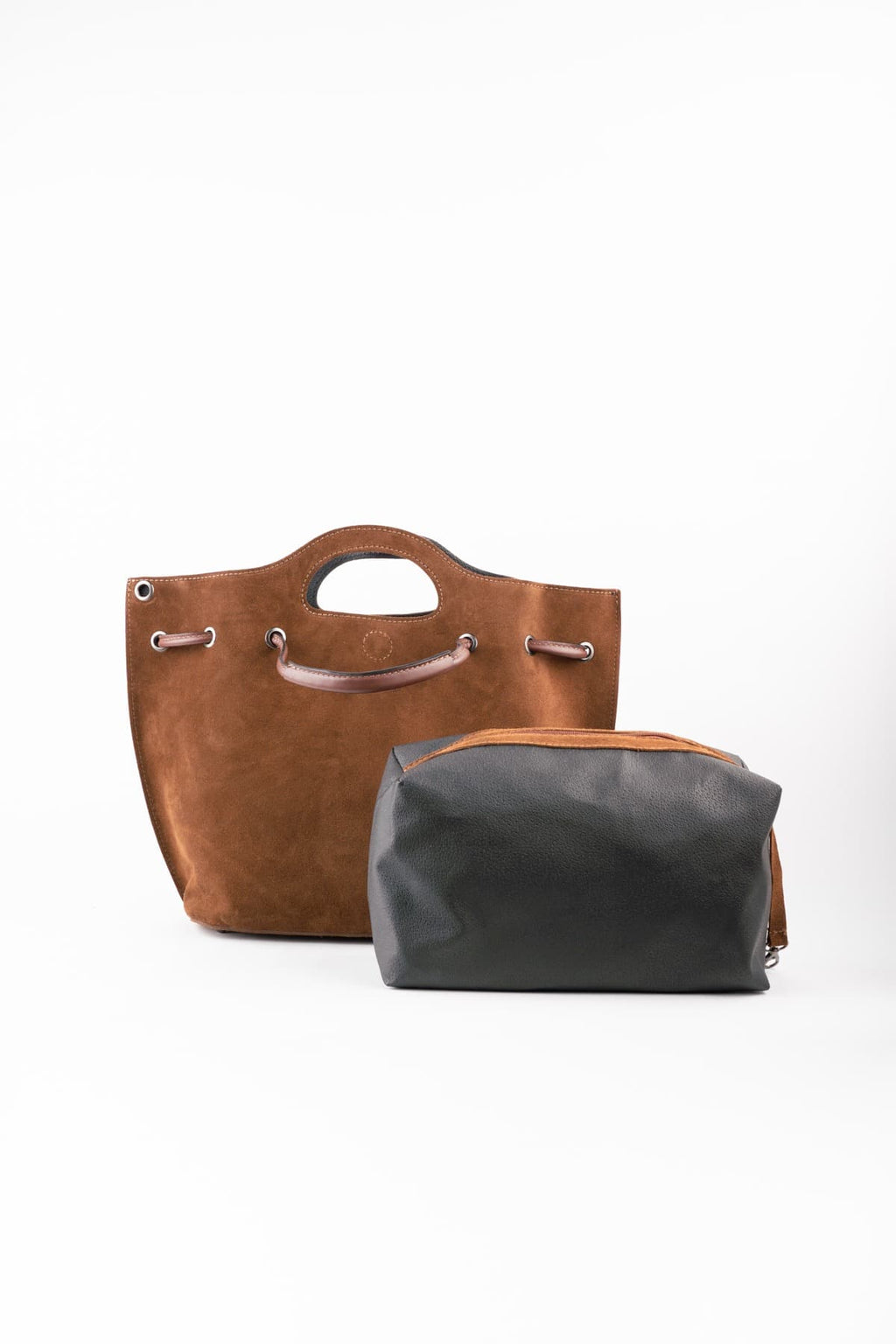 Sac À Main Prun Suede - Marron