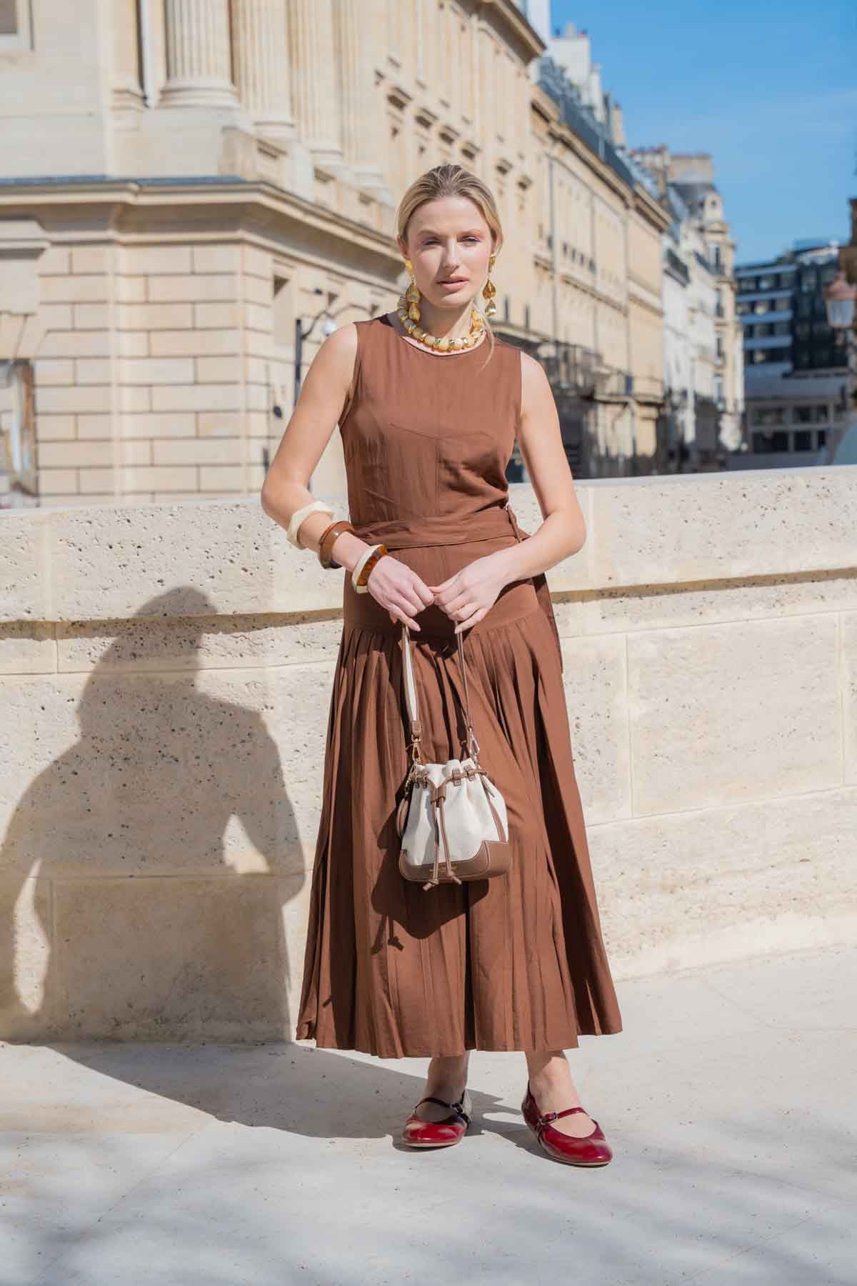 Sac Besace Punchy - Beige