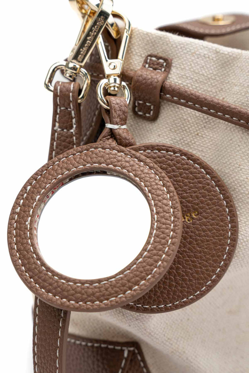 Punchy Messenger Bag - Beige