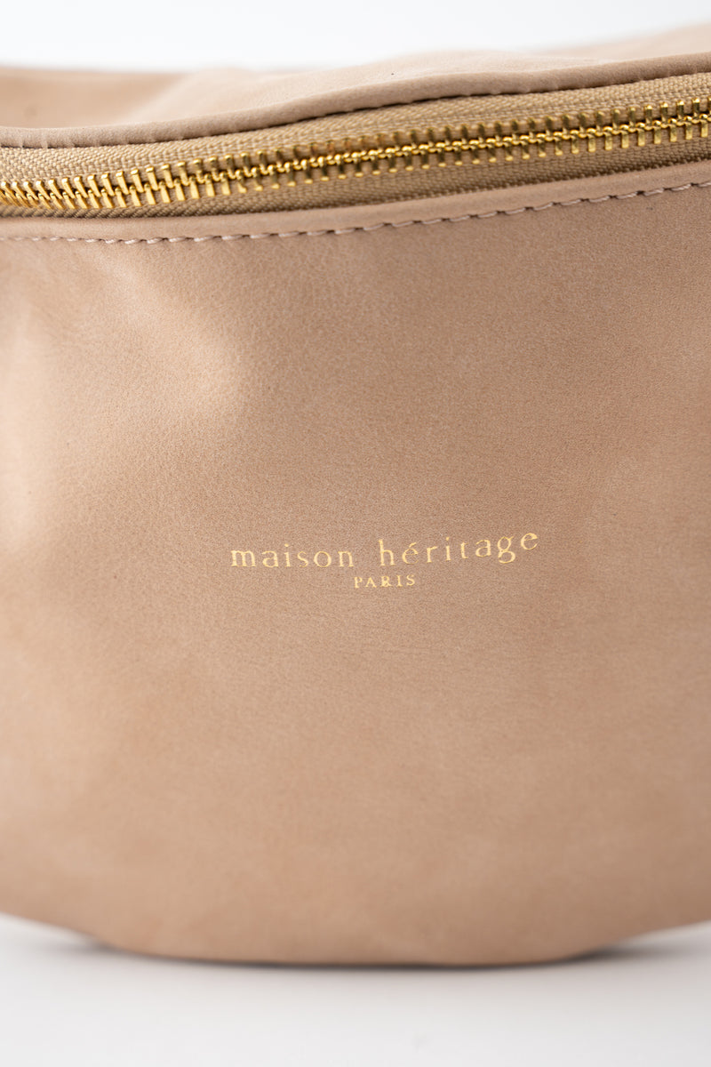 Sac Banane Rachel Nubuk - Taupe