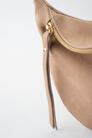 Sac Banane Rachel Nubuk - Taupe