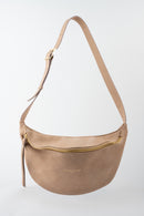 Sac Banane Rachel Nubuk - Taupe