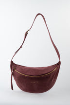 Sac Banane Rachel Nubuk - Bordeau