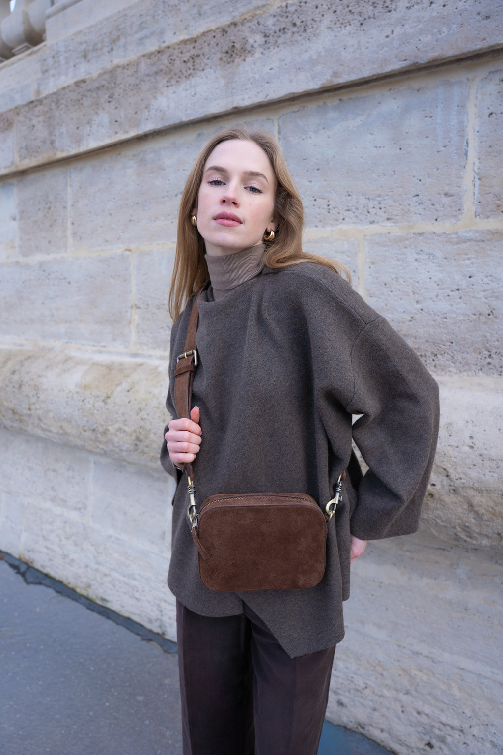 Sac Bandouliere Saga - Marron