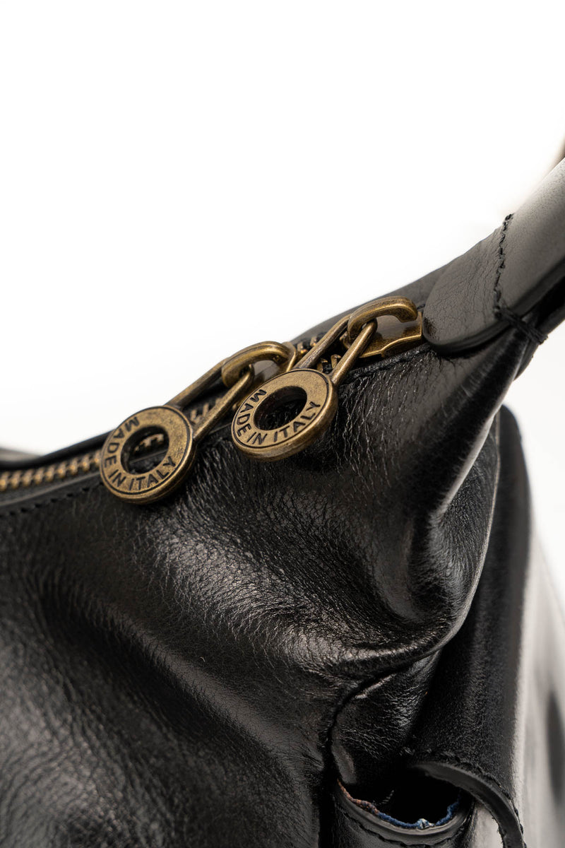 Sandi Vintage Shoulder Bag - Black